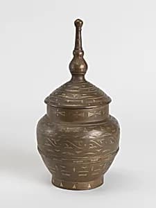 Jar and cover by Unknown