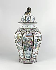 Jar and lid by Unknown
