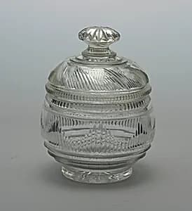 Jar and lid by Unknown