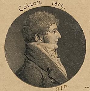 Jean Joseph Coiron by Charles Balthazar Julien Févret de Saint-Mémin, 12 Mar 1770 - 23 Jun 1852