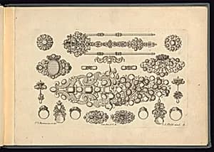 Jewelry Designs by Friedrich Jacob Morison, German, active 1693 – 1699