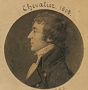John Augustus Chevallie by Charles Balthazar Julien Févret de Saint-Mémin, 12 Mar 1770 - 23 Jun 1852
