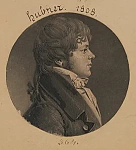 John C. Hubner by Charles Balthazar Julien Févret de Saint-Mémin, 12 Mar 1770 - 23 Jun 1852