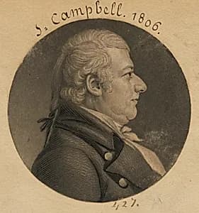 John Campbell by Charles Balthazar Julien Févret de Saint-Mémin, 12 Mar 1770 - 23 Jun 1852