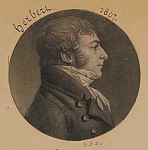 John Carlyle Herbert by Charles Balthazar Julien Févret de Saint-Mémin, 12 Mar 1770 - 23 Jun 1852