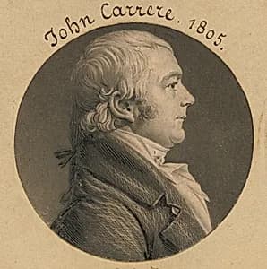 John Carrere by Charles Balthazar Julien Févret de Saint-Mémin, 12 Mar 1770 - 23 Jun 1852
