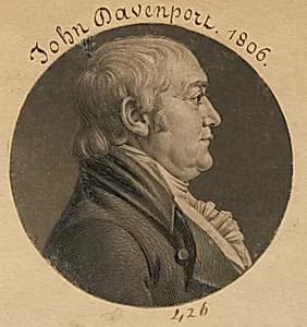 John Davenport by Charles Balthazar Julien Févret de Saint-Mémin, 12 Mar 1770 - 23 Jun 1852