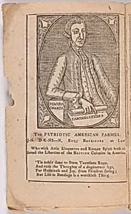 John Dickinson by Paul Revere, 1 Jan 1735 - 10 May 1818