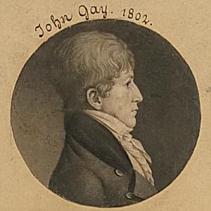 John Gay by Charles Balthazar Julien Févret de Saint-Mémin, 12 Mar 1770 - 23 Jun 1852