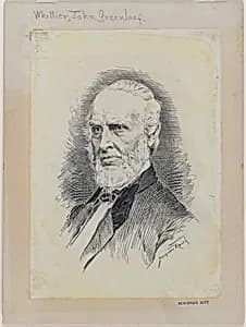 John Greenleaf Whittier by Jacques Reich, 10 Aug 1852 - 8 Jul 1923