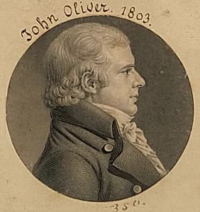 John Oliver by Charles Balthazar Julien Févret de Saint-Mémin, 12 Mar 1770 - 23 Jun 1852