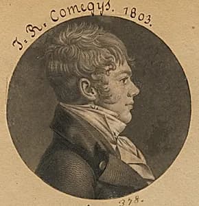 John R. Comegys by Charles Balthazar Julien Févret de Saint-Mémin, 12 Mar 1770 - 23 Jun 1852