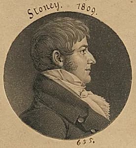 John Stoney by Charles Balthazar Julien Févret de Saint-Mémin, 12 Mar 1770 - 23 Jun 1852