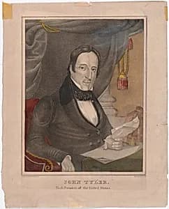 John Tyler by E. B. & E. C. Kellogg Lithography Company, active c. 1842 - 1867