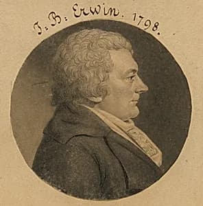 Joseph Erwin by Charles Balthazar Julien Févret de Saint-Mémin, 12 Mar 1770 - 23 Jun 1852