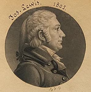 Joseph Lewis, Jr. by Charles Balthazar Julien Févret de Saint-Mémin, 12 Mar 1770 - 23 Jun 1852