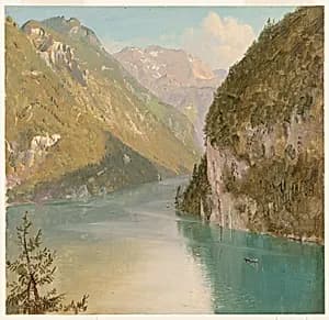 Königssee, Bavaria (Germany) by Frederic Edwin Church, American, 1826–1900