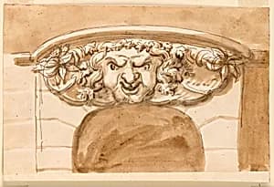 Keystone over doorway by Giuseppe Barberi, Italian, 1746–1809