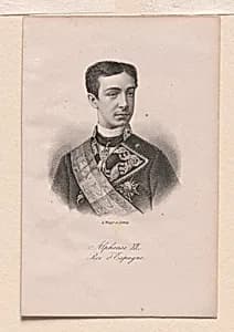 King Alphonse XII by August Weger, 1823 - 1892