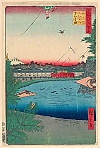 Kite Scene by Ando Hiroshige, Japanese, 1797–1858