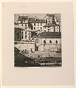 La Morgue by Charles Meryon, French, 1821–1868