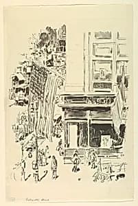 Lafayette Street by Childe Hassam, American, 1859–1935