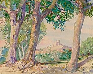 Landscape, Italy by Donald Shaw MacLaughlan