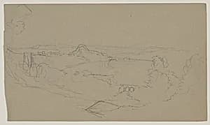 Landscape Sketch, Jamaica by Frederic Edwin Church, American, 1826–1900