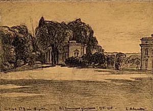 Landscape by Angèle Delasalle, French