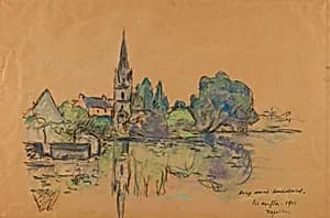 Landscape by Maxime Emile Louis Maufra, French