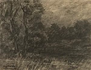 Landscape by Auguste-Emmanuel Pointelin, French