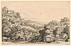 Landscape by Giuseppe Zocchi, Italian, 1711 or 1717 - 1767