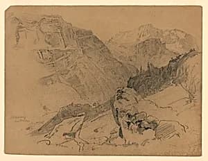 Landscape, Steckelberg, Switzerland by William Trost Richards, American, 1833–1905