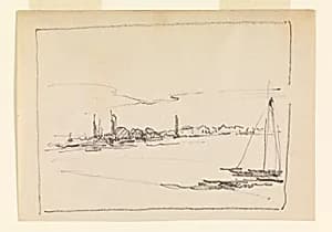 Landscape with Sailboat
