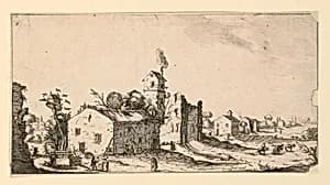 Landscape With Town in Ruins