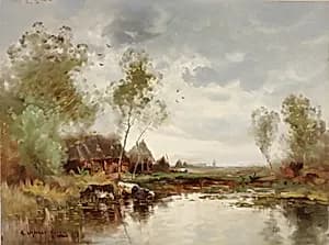 Landscape with Windmill