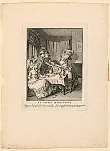 Le Double Engagement by Claude-Louis Desrais, (French, 1746–1816)