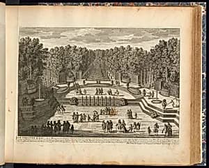 LE THEATRE D’EAU by Adam Perelle, French, 1638 – 1695