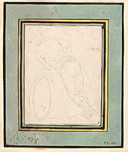 Leaning Man by Luigi Vanvitelli, Italian, 1700 – 1773