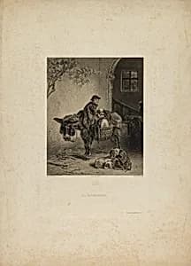 Les Saltimbanques by Adolphe Mouilleron, French