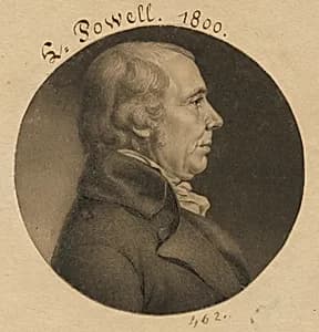 Levin Powell by Charles Balthazar Julien Févret de Saint-Mémin, 12 Mar 1770 - 23 Jun 1852