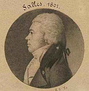 Lewis Salles by Charles Balthazar Julien Févret de Saint-Mémin, 12 Mar 1770 - 23 Jun 1852