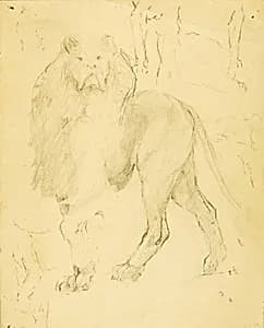 Lion by Solon H. Borglum