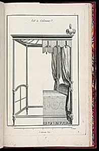 Lit à Colonne by Richard de Lalonde, French, active 1780–96