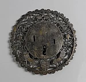 Lock and hinge by Unknown