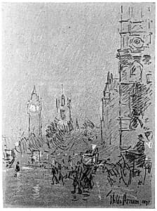 London, Evening by Childe Hassam, American, b. Boston, Massachusetts, 1859–1935