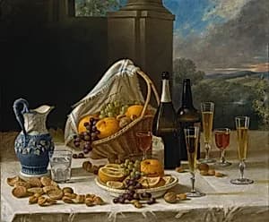 Luncheon Still Life by John F. Francis