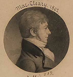 MacCleary by Charles Balthazar Julien Févret de Saint-Mémin, 12 Mar 1770 - 23 Jun 1852