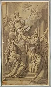 Madonna and Saints by Sebastiano Conca, Italian, 1680 - 1764