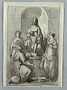 Madonna with Saints by Unknown